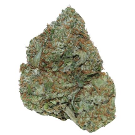 Platinum OG strain buds with dense trichome coverage and lime green coloring