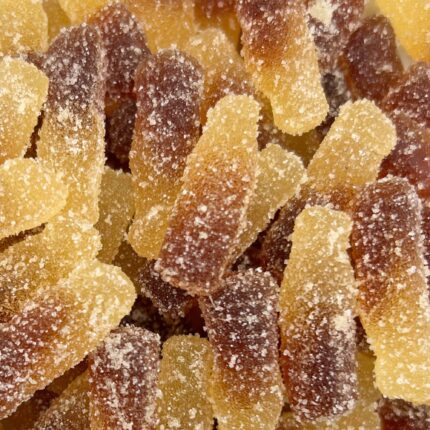 Elevate Sour Cola Bottles THC Gummies – Cannabis-infused sour cola candy with 240 MG of THC for a flavourful and powerful edible experience.