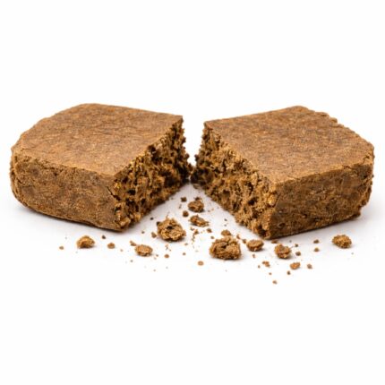 Bubba Hash – cold-pressed kief hash with dark golden colour and smooth malleable texture