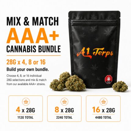 Mix and Match AAA+ cannabis bundle with 28G flower strain selections