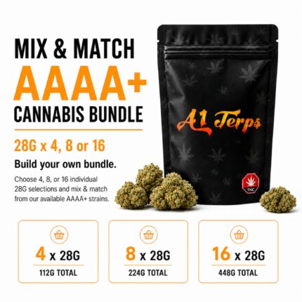 Mix and Match AAAA+ cannabis bundle with premium 28G flower strain selections