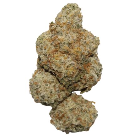 Cereal Milk hybrid cannabis strain with frosty green buds, orange pistils and crystal trichomes