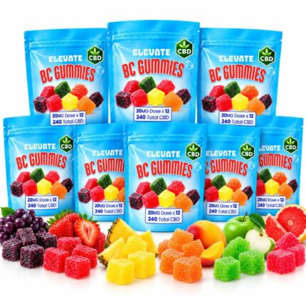 Elevate 240MG CBD Gummies bulk Mix and Match bundle with assorted flavours
